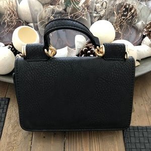 Top Handle Crossbody Bag - Black